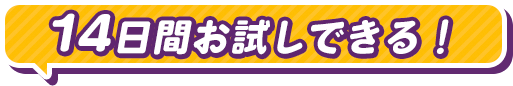 14日間お試しできる！