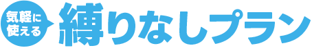 気軽に使える縛りなしプラン