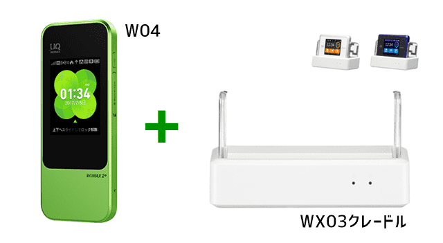 W04をWX03クレードルで使ってみた アイキャッチ画像