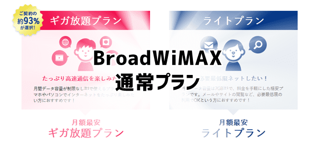BroadWiMAX通常プラン