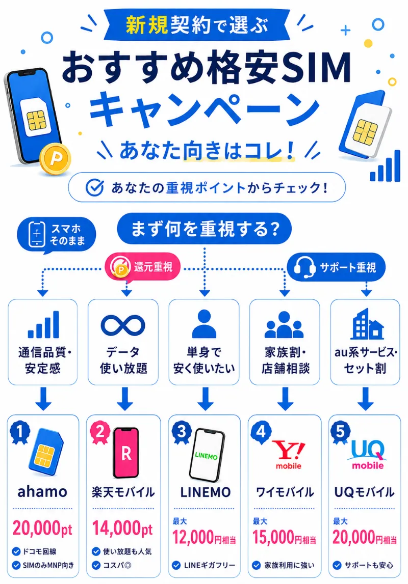 新規契約向け格安SIMキャンペーン